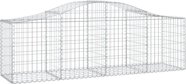 vidaXL Kosze gabionowe, 9 τεμ., 200x50x60/80 εκ, γαλβανισμένο σίδερο