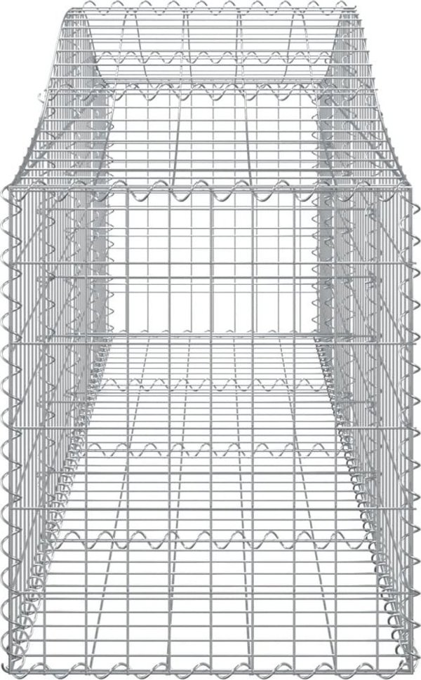vidaXL Kosze gabionowe, 9 τεμ., 200x50x60/80 εκ, γαλβανισμένο σίδερο