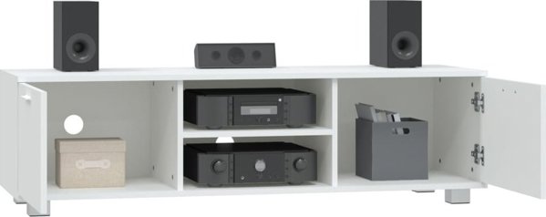 vidaXL Έπιπλο TV, λευκό, 140x40,5x35 εκ, υλικό ξύλου