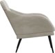 vidaXL vidaXL Fotel, jasnoszary, 63x76x80 cm, obity aksamitem