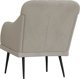 vidaXL vidaXL Fotel, jasnoszary, 63x76x80 cm, obity aksamitem