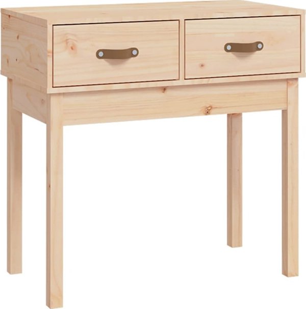 vidaXL vidaXL Stolik konsolowy, 76,5x40x75 cm, lite drewno sosnowe