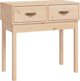 vidaXL vidaXL Stolik konsolowy, 76,5x40x75 cm, lite drewno sosnowe