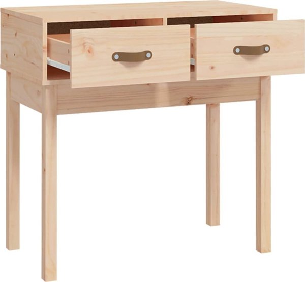 vidaXL vidaXL Stolik konsolowy, 76,5x40x75 cm, lite drewno sosnowe