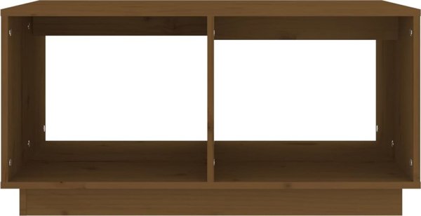 vidaXL Τραπεζάκι σαλονιού μέλι-καφέ 80x50x40 cm από μασίφ ξύλο πεύκου