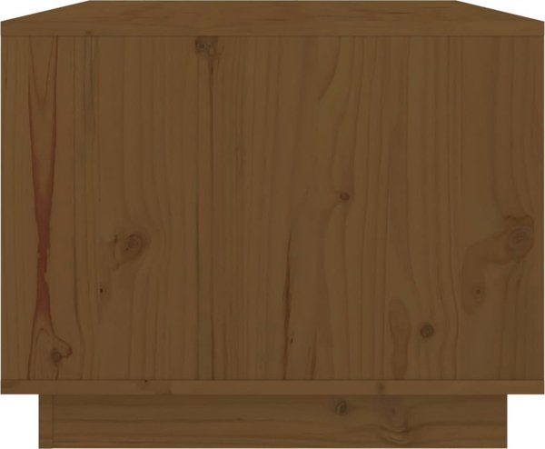 vidaXL Τραπεζάκι σαλονιού μέλι-καφέ 80x50x40 cm από μασίφ ξύλο πεύκου