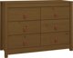 vidaXL Komoda, miodowy braz, 100x40x72 cm, lite drewno sosnowe