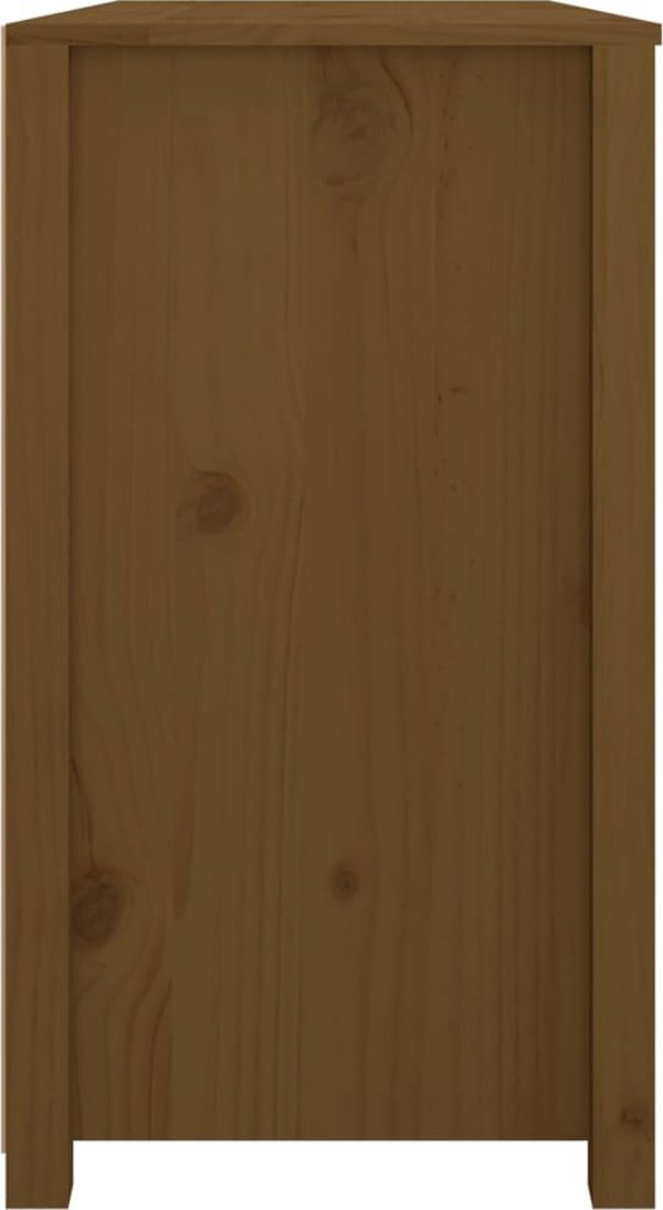 vidaXL Komoda, miodowy braz, 100x40x72 cm, lite drewno sosnowe