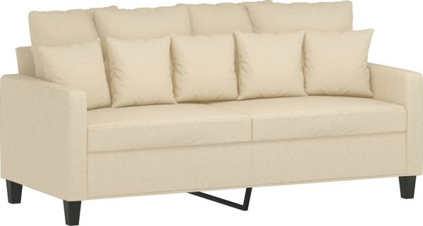 vidaXL 2-tele set katapufasmenwn krem me tkanina