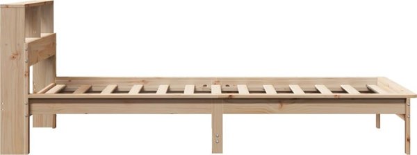 vidaXL Λύκος με ράφι, χωρίς στρώμα, 75x190 εκ, ξύλο πεύκου
