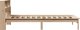 vidaXL Λύκος με ράφι, χωρίς στρώμα, 75x190 εκ, ξύλο πεύκου