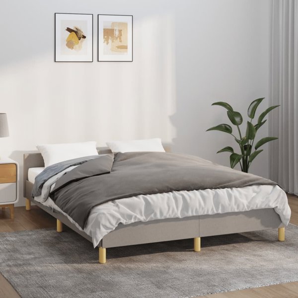 vidaXL Βάρος κουβέρτας με κάλυμμα, γκρι, 137x200 εκ., 6 κιλά, ύφασμα