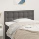 vidaXL Zaghlwkos do lozkou szary 90x5x78 88 cm sztuczna skora