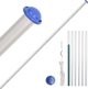 vidaXL vidaXL Segmentowy maszt flagowy, srebrny, 6,23 m, aluminium