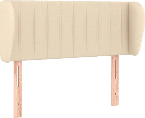 vidaXL Κεφαλάρι τύπου uszak κρεμ υφασμάτινο 93x23x78/88 εκ