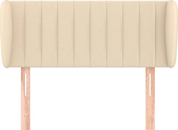 vidaXL Κεφαλάρι τύπου uszak κρεμ υφασμάτινο 93x23x78/88 εκ