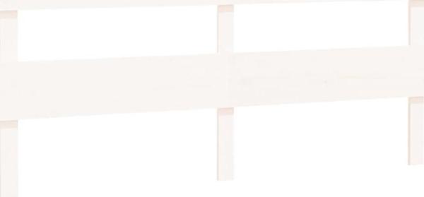 vidaXL Κεφαλάρι κρεβατιού, λευκό, 204x3x81 cm, από μασίφ πεύκο