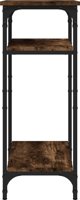 vidaXL τραπέζι βοηθητικό, καπνισμένη δρυς, 40x30x75 εκ.