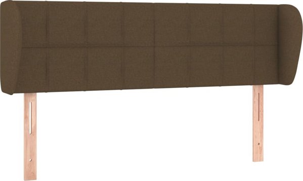 vidaXL Κεφαλάρι uszak, σκούρο καφέ, 147x23x78/88 cm, ύφασμα