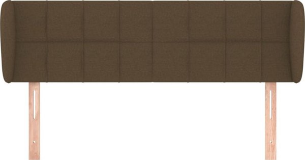 vidaXL Κεφαλάρι uszak, σκούρο καφέ, 147x23x78/88 cm, ύφασμα