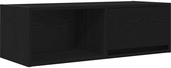 vidaXL Έπιπλο Τηλεόρασης RTV, 80x31x25,5 εκ., Μαύρη Δρυς, από Κολλητό Ξύλο