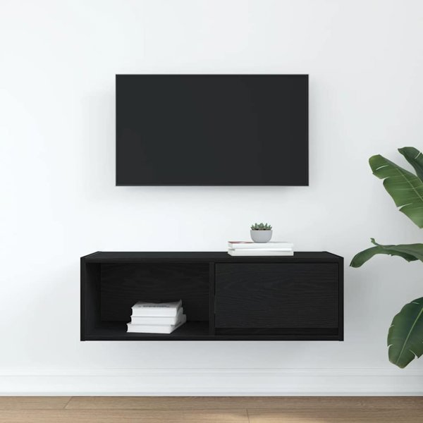 vidaXL Έπιπλο Τηλεόρασης RTV, 80x31x25,5 εκ., Μαύρη Δρυς, από Κολλητό Ξύλο