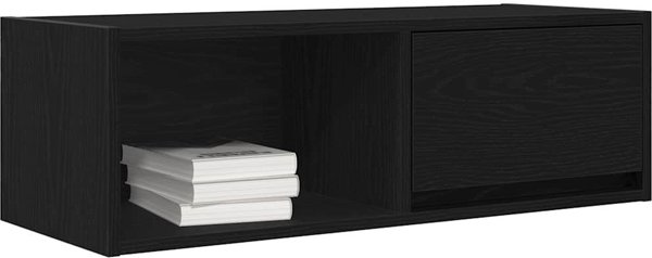vidaXL Έπιπλο Τηλεόρασης RTV, 80x31x25,5 εκ., Μαύρη Δρυς, από Κολλητό Ξύλο