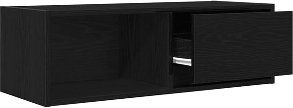 vidaXL Έπιπλο Τηλεόρασης RTV, 80x31x25,5 εκ., Μαύρη Δρυς, από Κολλητό Ξύλο