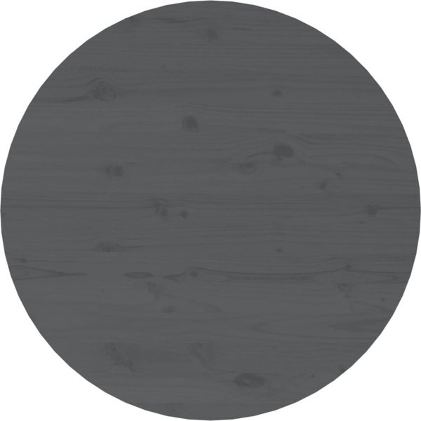 vidaXL Stolik kawowy, szary,  55x45 cm, lite drewno sosnowe