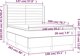 vidaXL Λιτζκο κοντινενταλνε με στρωμα, κρεμ, 140x200 cm, υφασμα