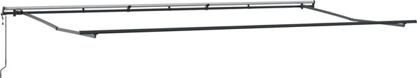 vidaXL Zdalnie sterowana chowana markiza w paski 600x350 cm