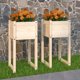 vidaXL vidaXL Donice, 2 szt., 40x40x81 cm, lite drewno sosnowe