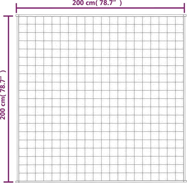 vidaXL Βαριά κουβέρτα, μπλε, 200x200 εκ, 13 κιλά, ύφασμα