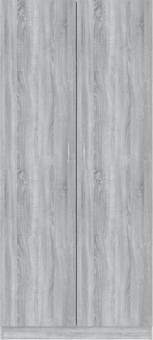 vidaXL Ντουλάπα γκρι δρύς Sonoma, 90x52x200 εκ, ξύλινο υλικό