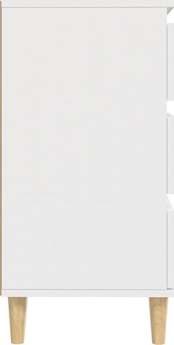 vidaXL Λευκή συρταριέρα 60x35x70 cm από υλικό ξύλου
