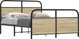 vidaXL Μεταλλικό Πλαίσιο Κρεβατιού, Δρυς Sonoma, 140x200 cm