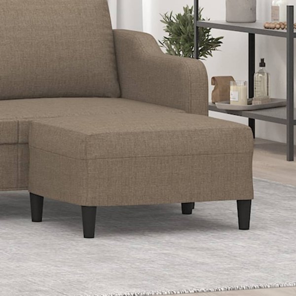 vidaXL Υποπόδιο, taupe, 70x55x41 εκ., με επένδυση υφάσματος
