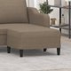 vidaXL Υποπόδιο, taupe, 70x55x41 εκ., με επένδυση υφάσματος