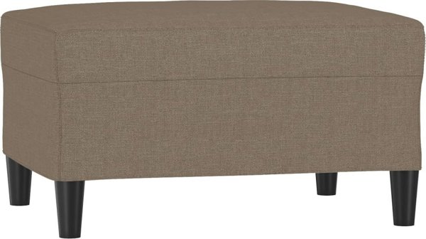vidaXL Υποπόδιο, taupe, 70x55x41 εκ., με επένδυση υφάσματος