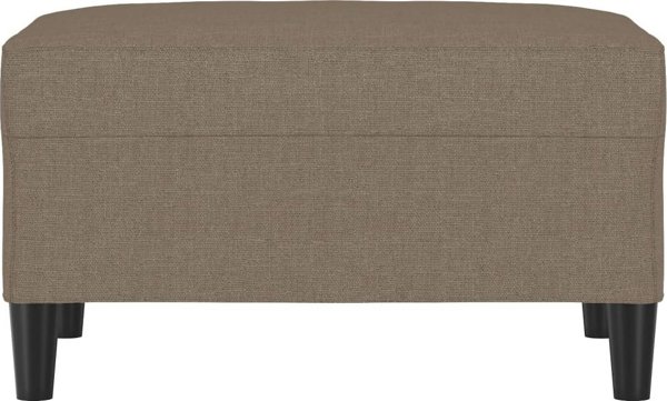 vidaXL Υποπόδιο, taupe, 70x55x41 εκ., με επένδυση υφάσματος