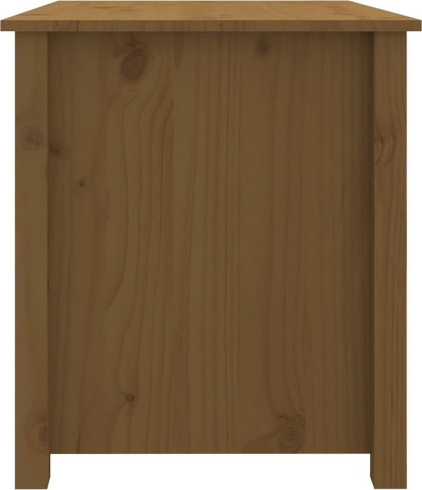 vidaXL Stolik kawowy, miodowy braz, 71x49x55 cm, lite drewno sosnowe