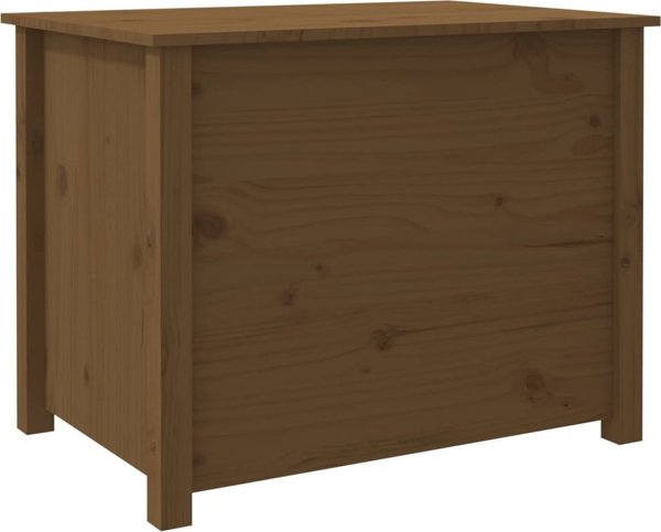 vidaXL Stolik kawowy, miodowy braz, 71x49x55 cm, lite drewno sosnowe