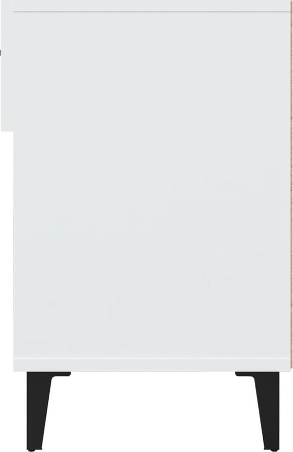 vidaXL Szafka na buty, λευκή, 102x35x55 εκ., συνθετικό ξύλο