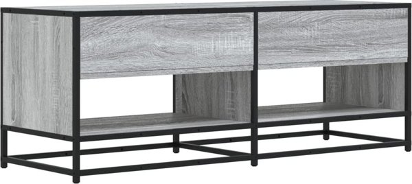 vidaXL Έπιπλο τηλεόρασης γκρι δρυς Sonoma 120,5x40x46 εκ.