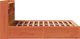 vidaXL Λίκνο κερωμένο καφέ ξύλο πεύκου 140x200 cm χωρίς στρώμα