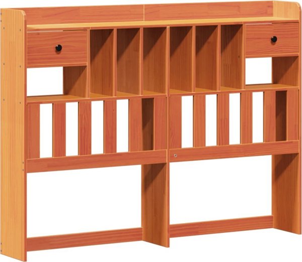 vidaXL Λίκνο κερωμένο καφέ ξύλο πεύκου 140x200 cm χωρίς στρώμα
