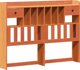 vidaXL Λίκνο κερωμένο καφέ ξύλο πεύκου 140x200 cm χωρίς στρώμα