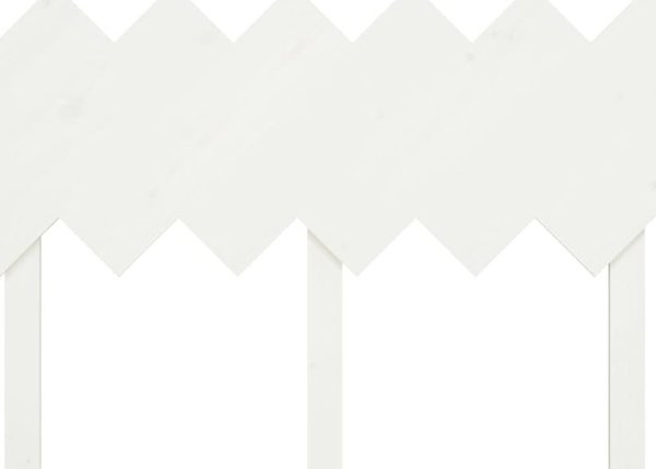 Κεφαλάρι κρεβατιού vidaXL λευκό, 132x3x81 cm, συμπαγές ξύλο πεύκου