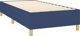 vidaXL Λιτώ 90x200 cm με στρώμα, μπλε ύφασμα