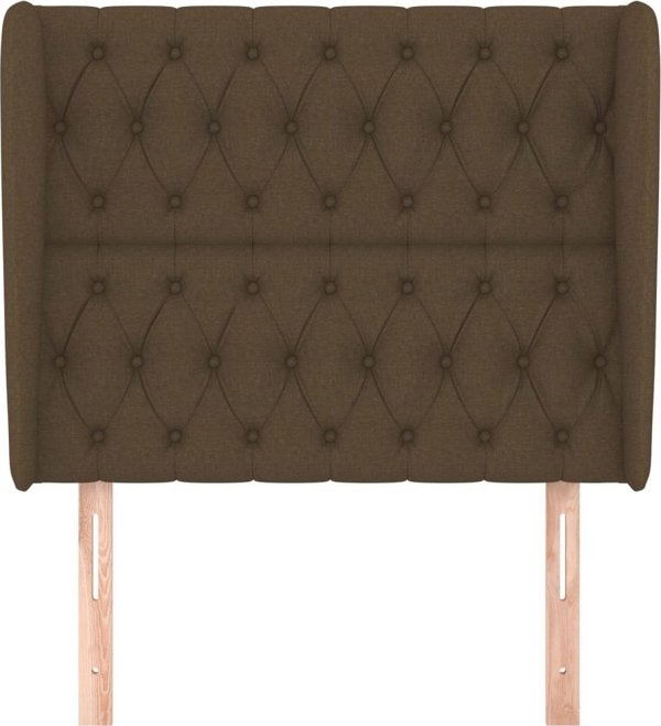 vidaXL Κεφαλάρι uszak, σκούρο καφέ, 103x23x118/128 cm, ύφασμα